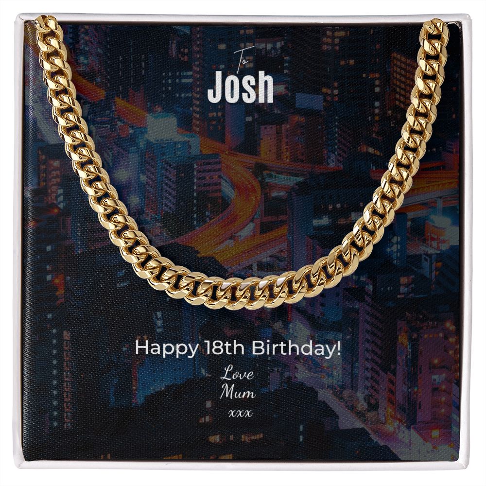 Josh 18th Birthday chain
