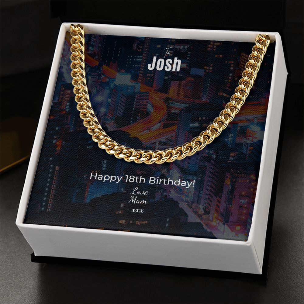 Josh 18th Birthday chain