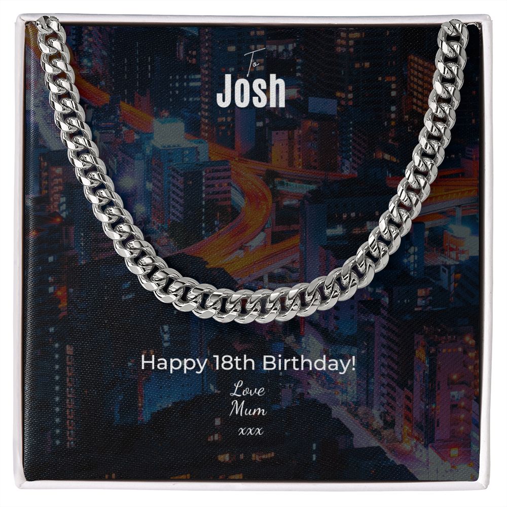 Josh 18th Birthday chain