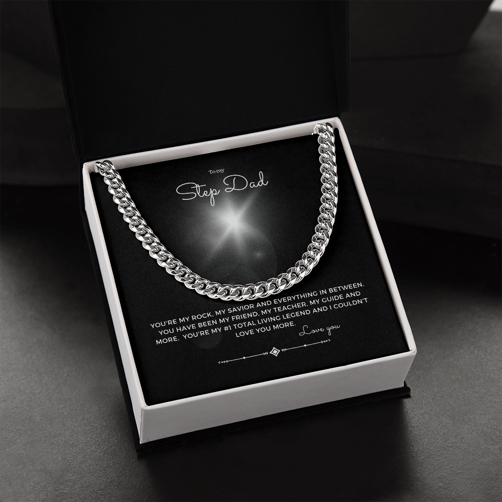 To my Step dad Cuban chain Gift