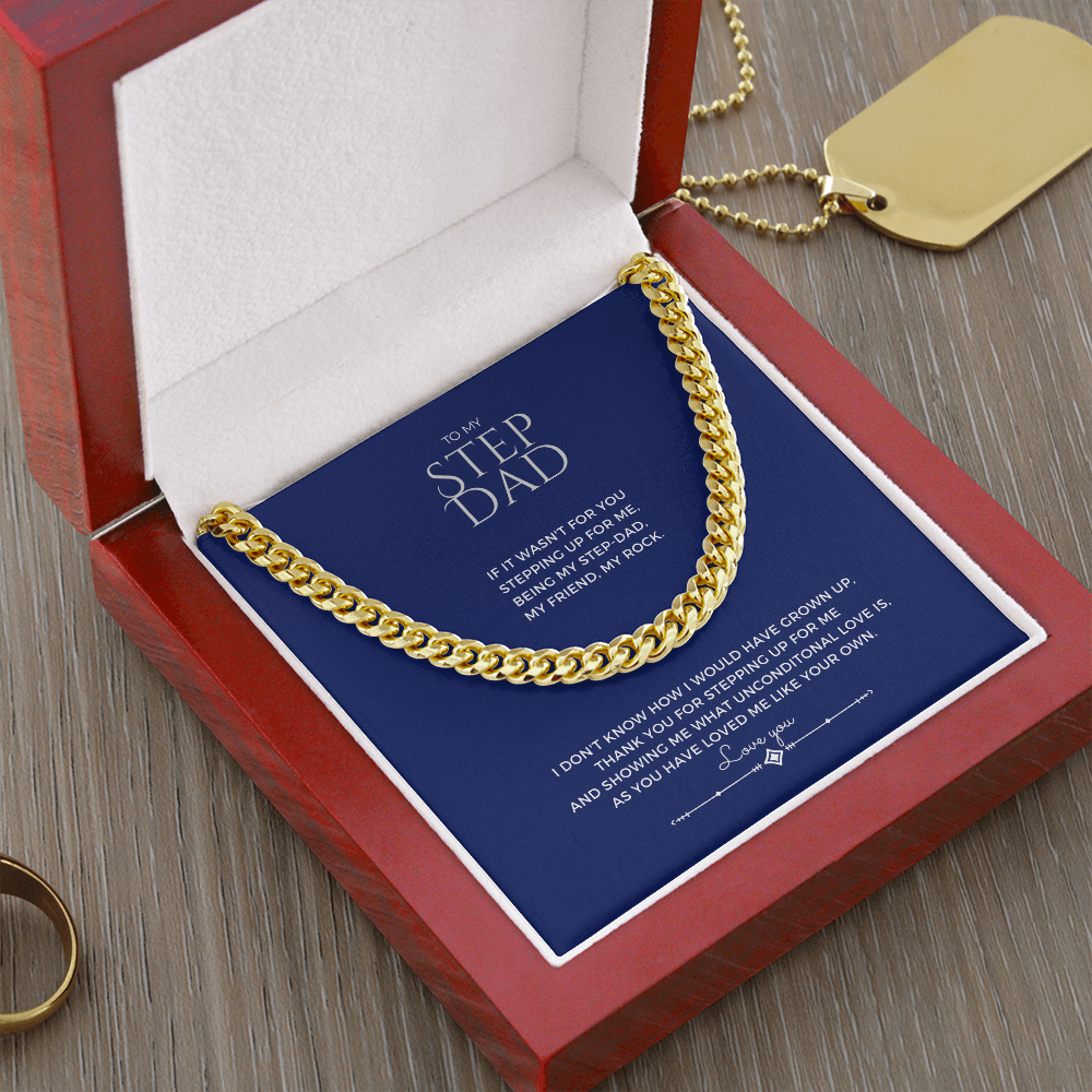 STEP FATHERS CURB CHAIN GIFT