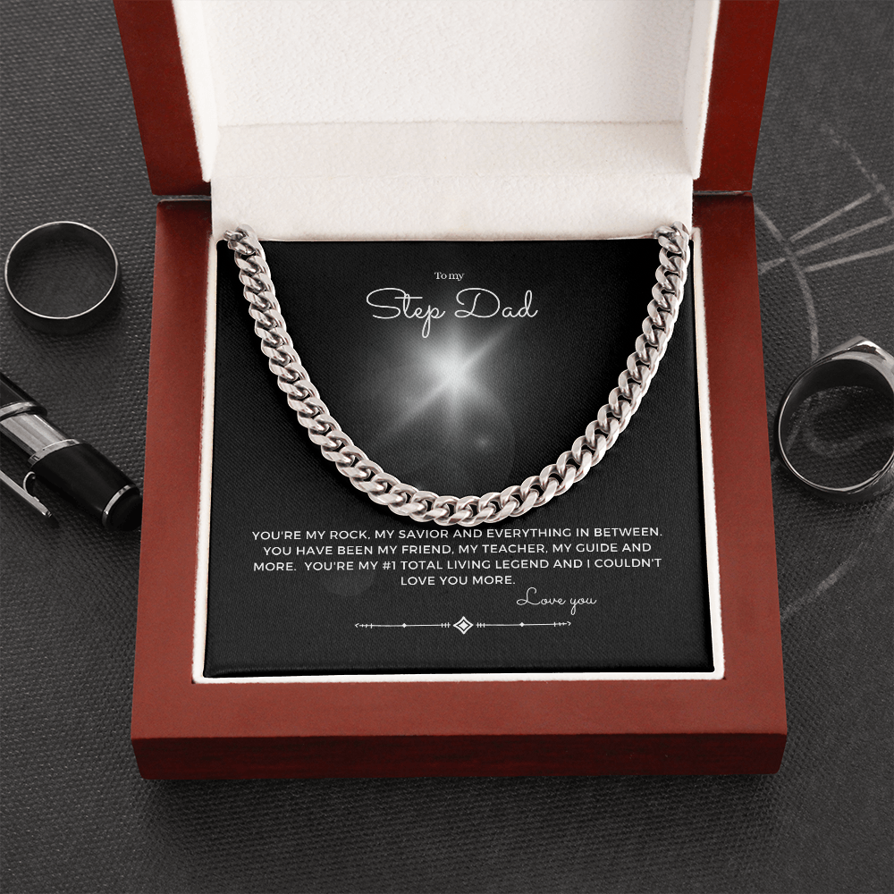 To my Step dad Cuban chain Gift