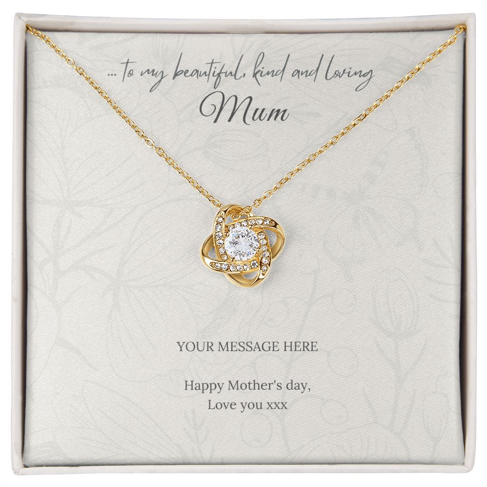 Custom GIft Message Pendant for Mums
