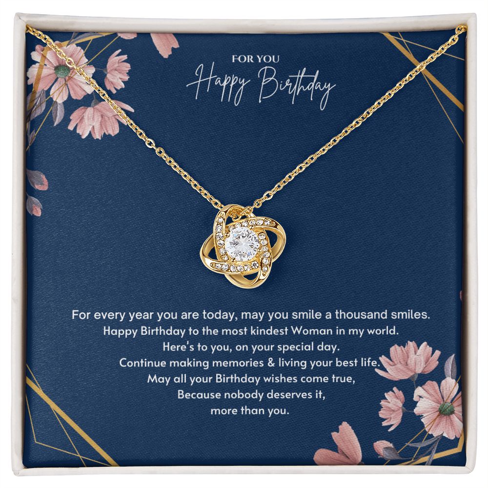 Happy Birthday Gift Message necklace