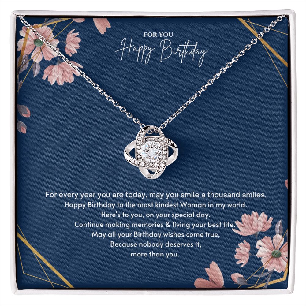 Happy Birthday Gift Message necklace