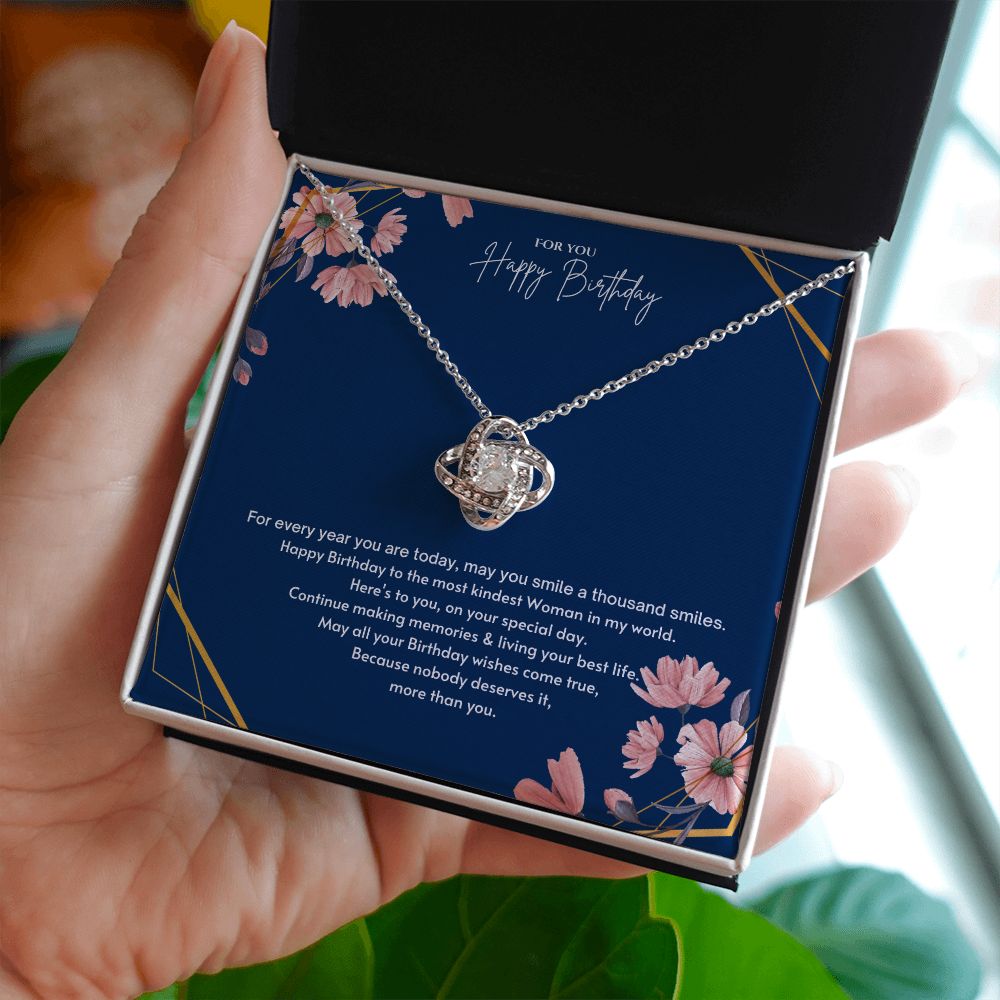 Happy Birthday Gift Message necklace