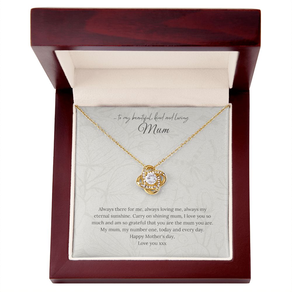 Mothers day gift message necklace