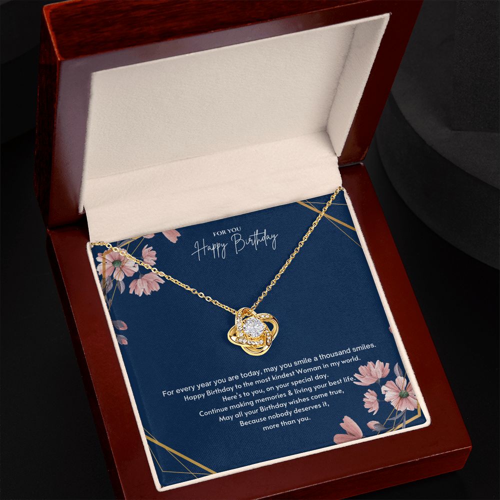 Happy Birthday Gift Message necklace