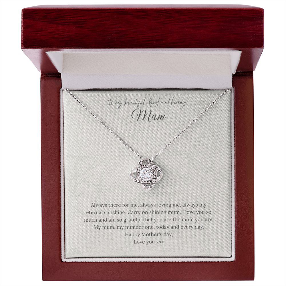 Mothers day gift message necklace