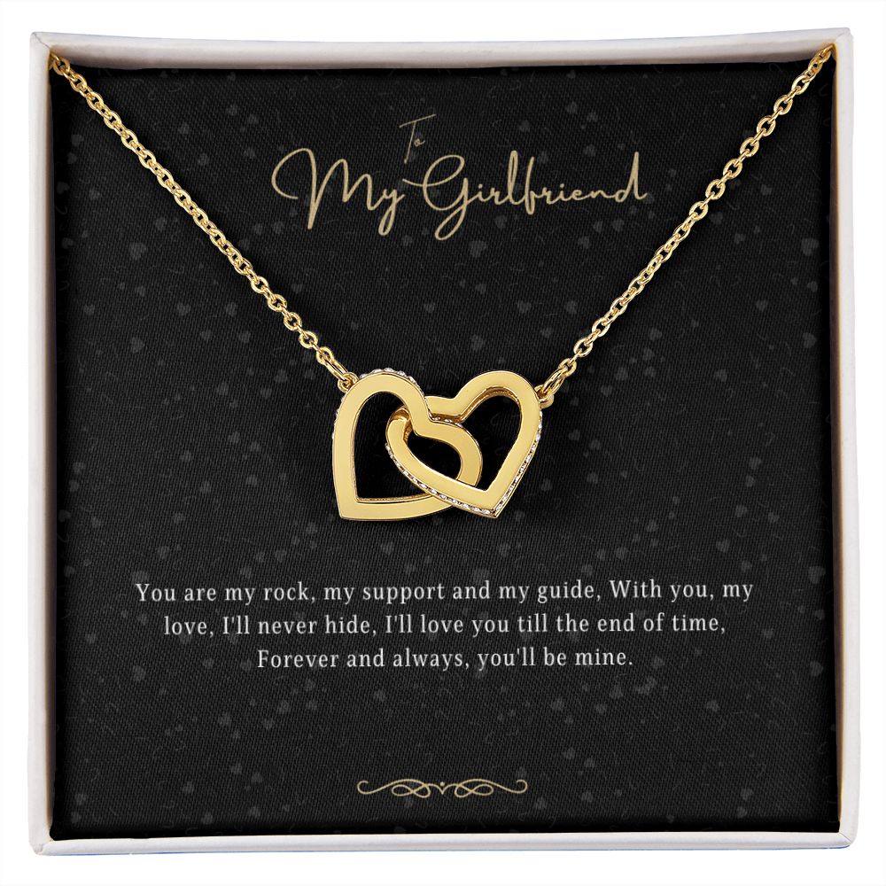Girlfriend Gift Message Heart Necklace