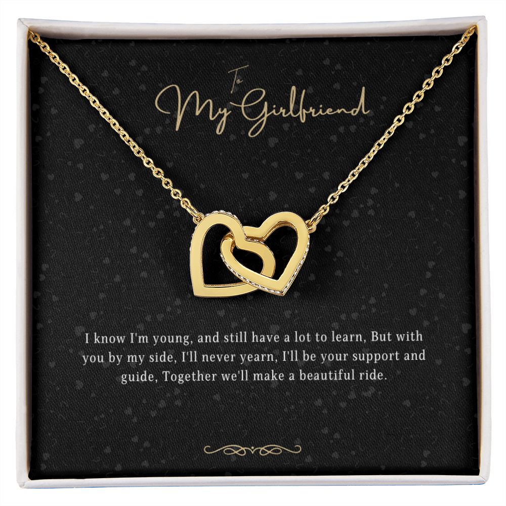 Girlfriend Gift Message Heart Necklace