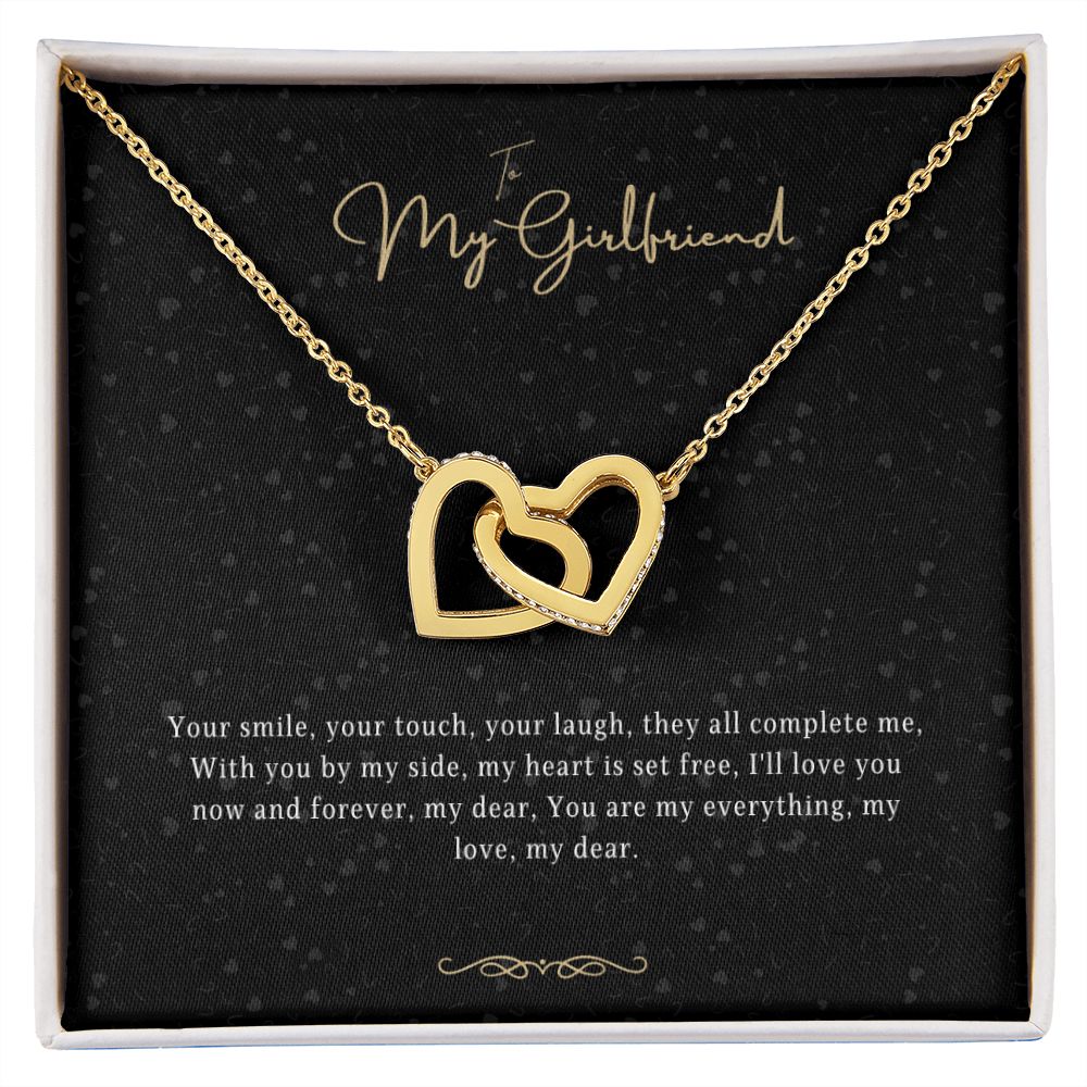 Girlfriend Gift Message Heart Necklace