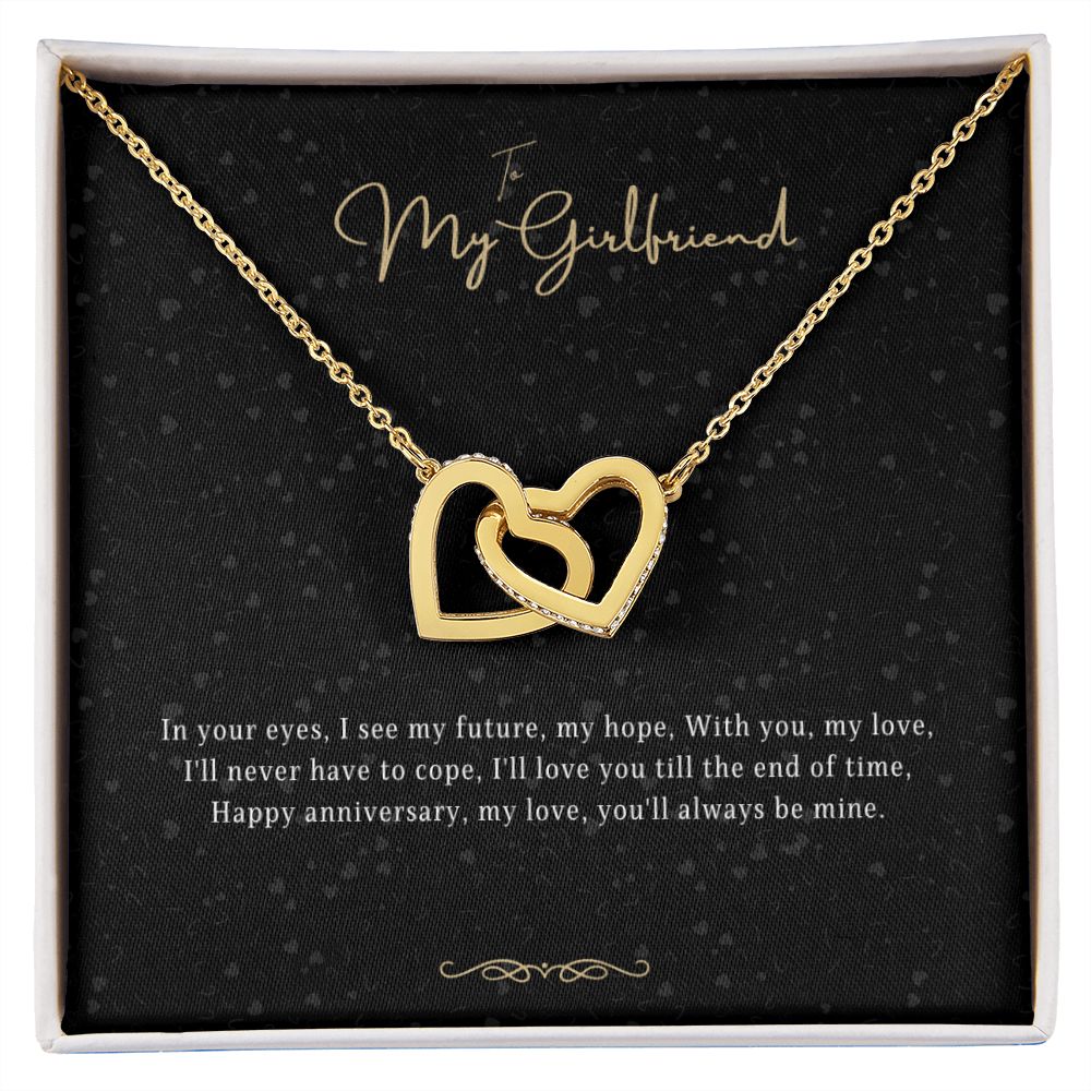 Girlfriend Gift Message Heart Necklace
