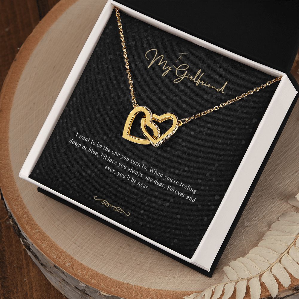 Girlfriend Gift Message Heart Necklace