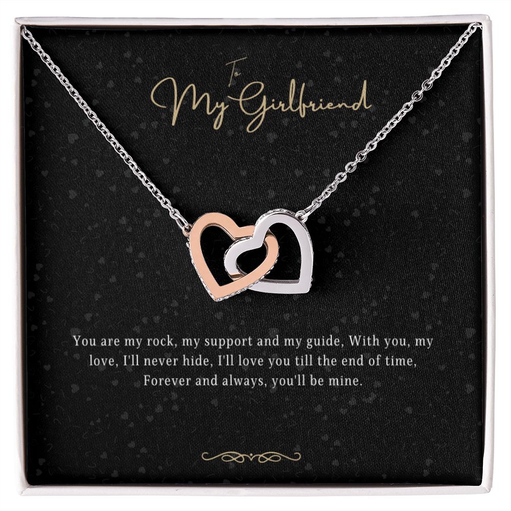 Girlfriend Gift Message Heart Necklace