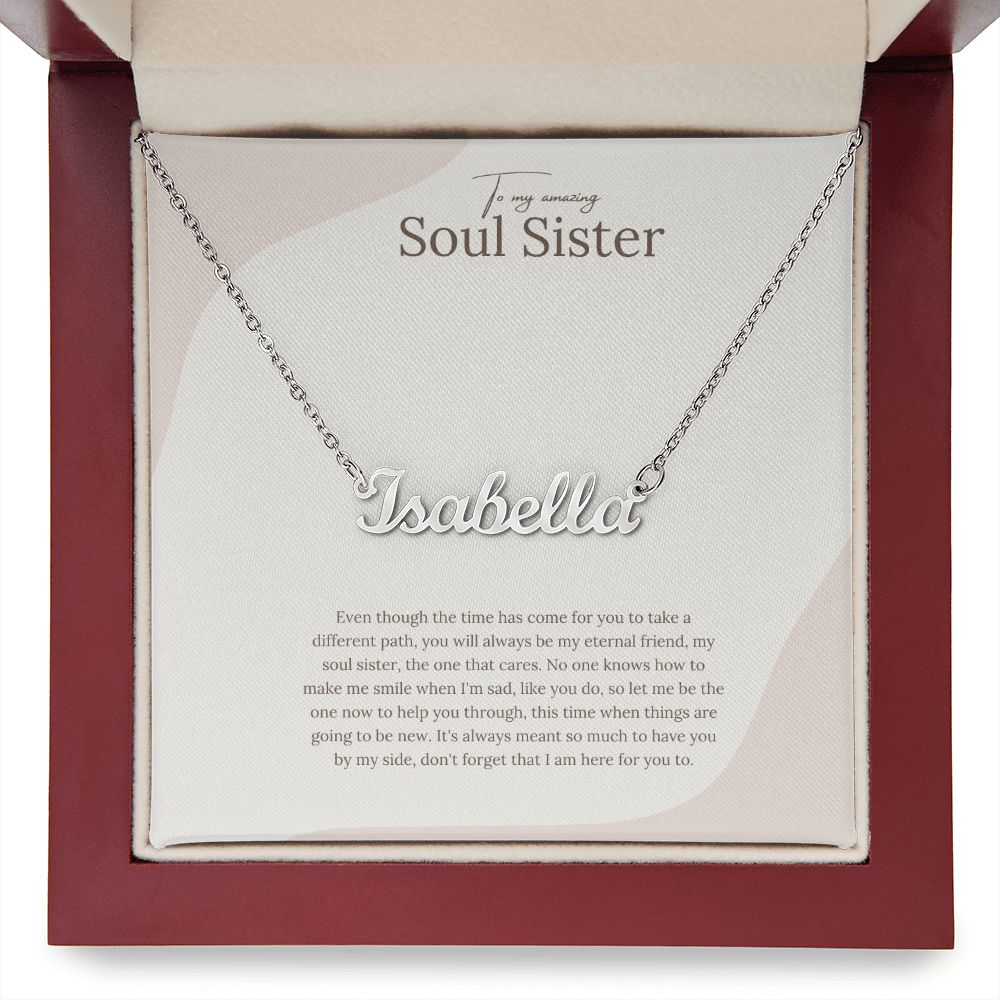 Custom named Soul Sister Necklace