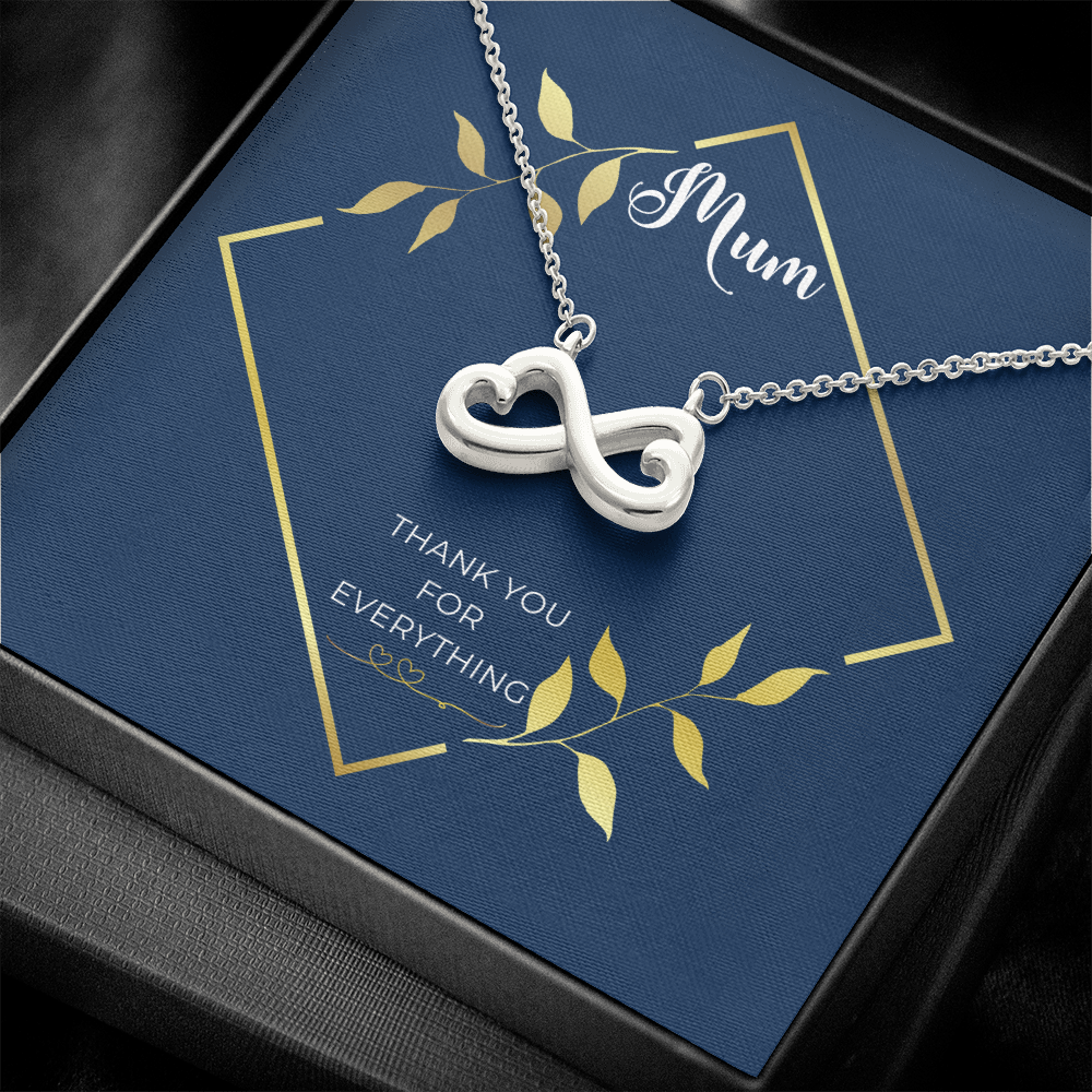 Infinity necklace for mum