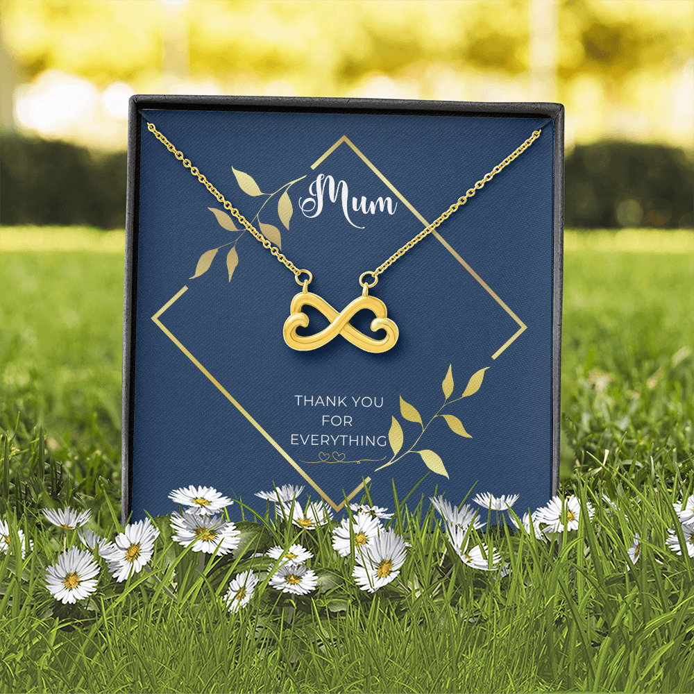 Infinity necklace for mum