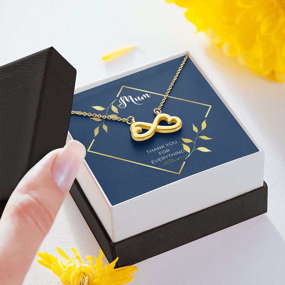 Infinity necklace for mum