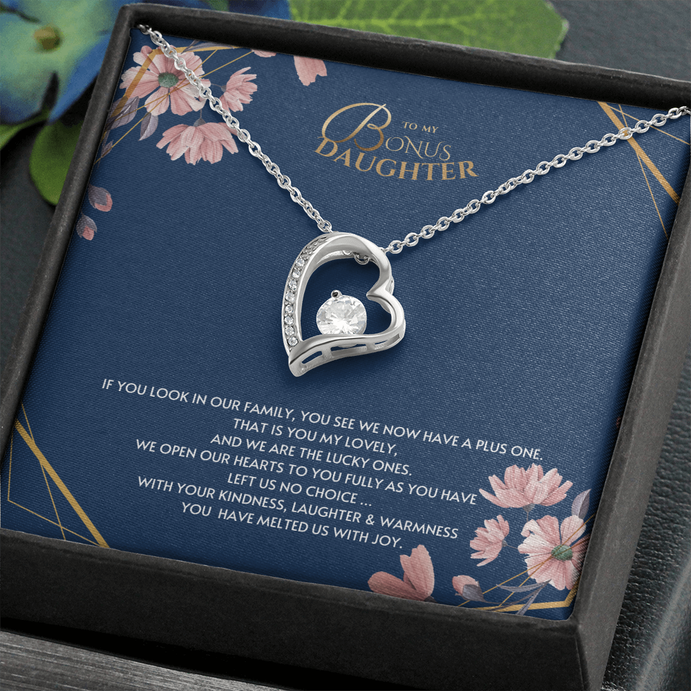 Bonus daughter necklace, step daughter, daughter in law, adopted child, sentimental daughter gift
