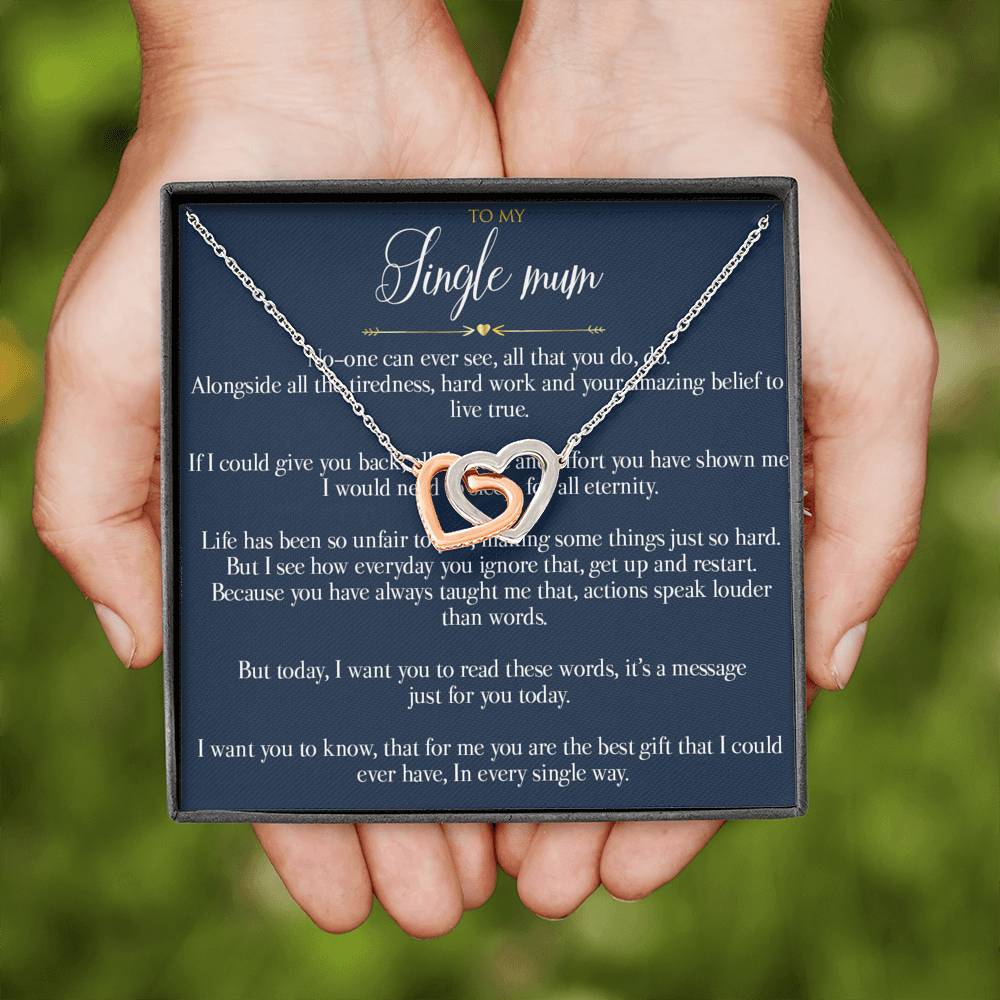 Gift message pendant for single mum
