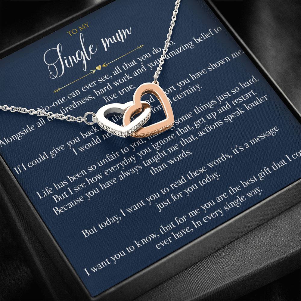 Gift message pendant for single mum