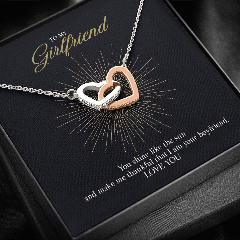 GIft message necklace for Girlfriend from Boyfriend