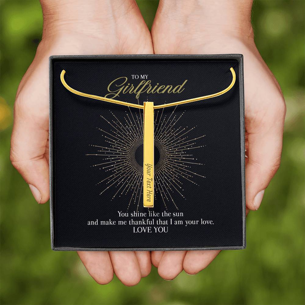 GIft Message necklace for Girlfriend