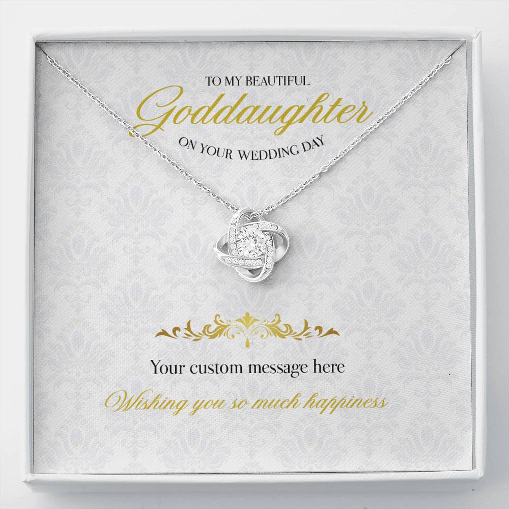 Gift message necklace for Goddaughter