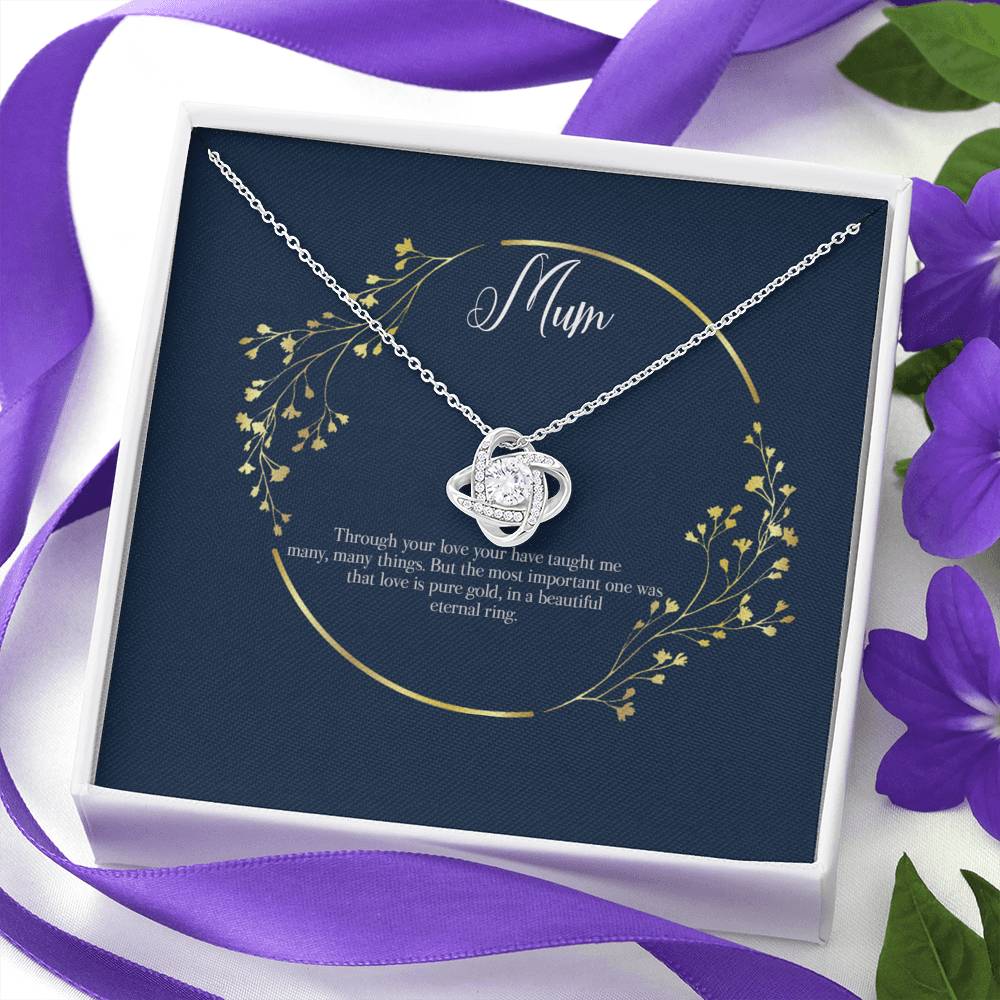 Eternal Love, Gift message pendant for mum