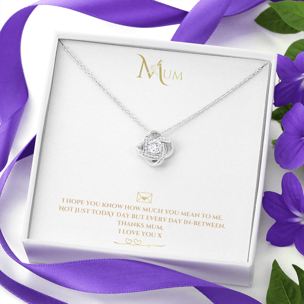 Mother's Day Gift Message Necklace