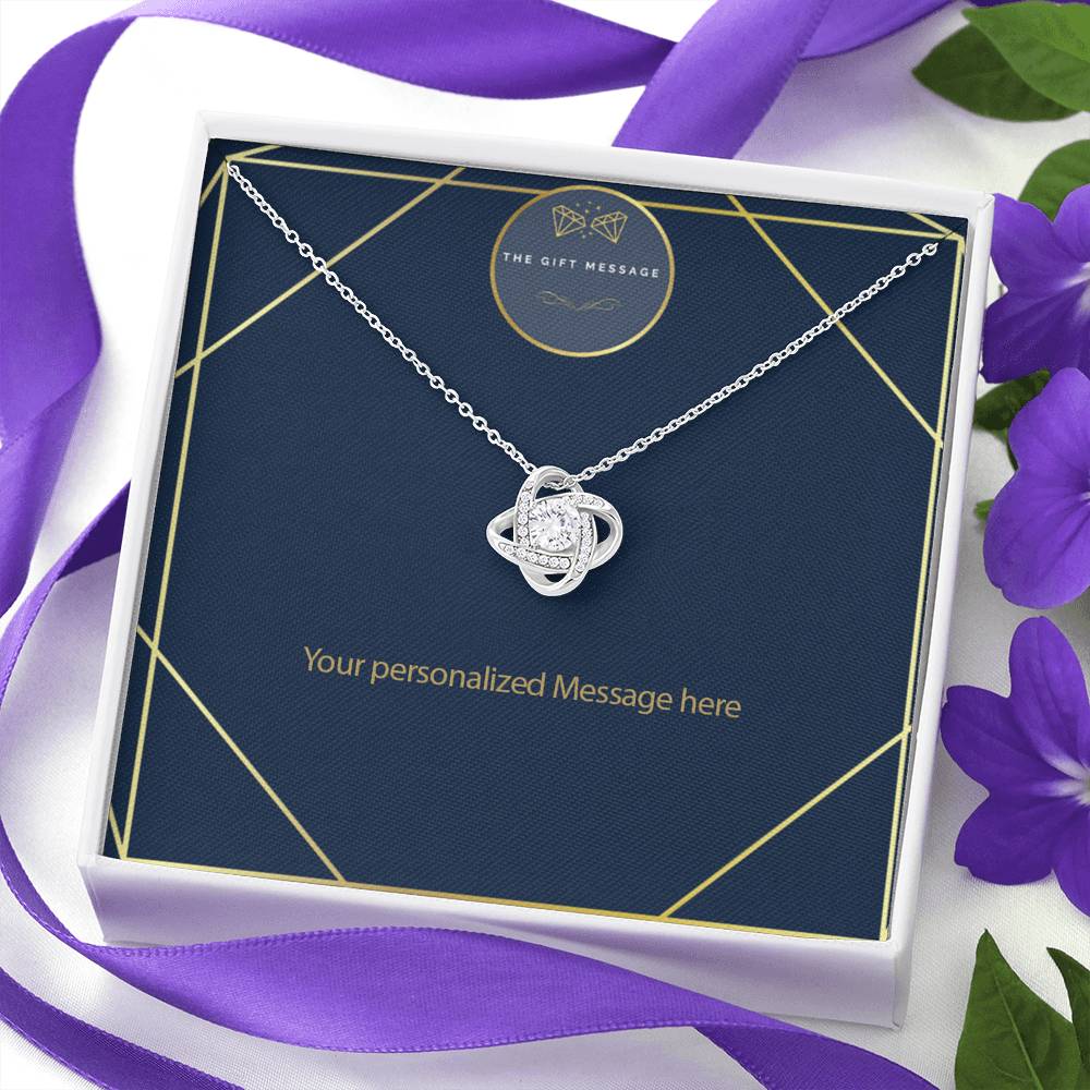 The Gift Message jewelled Love Knot