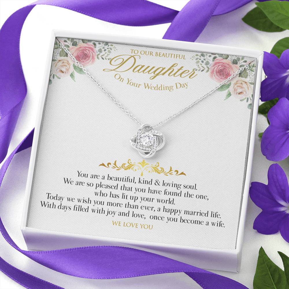 Gift Message White Wedding daughter