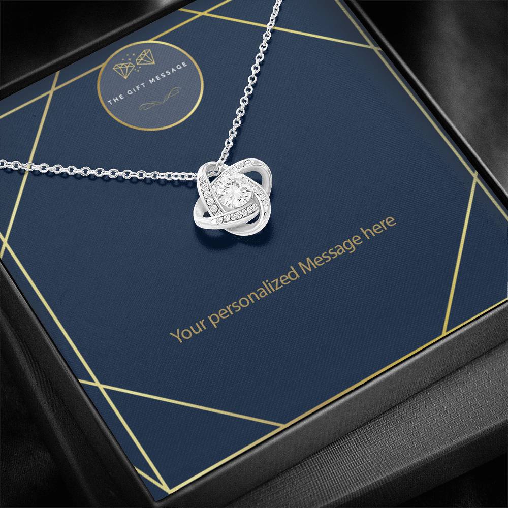 The Gift Message jewelled Love Knot