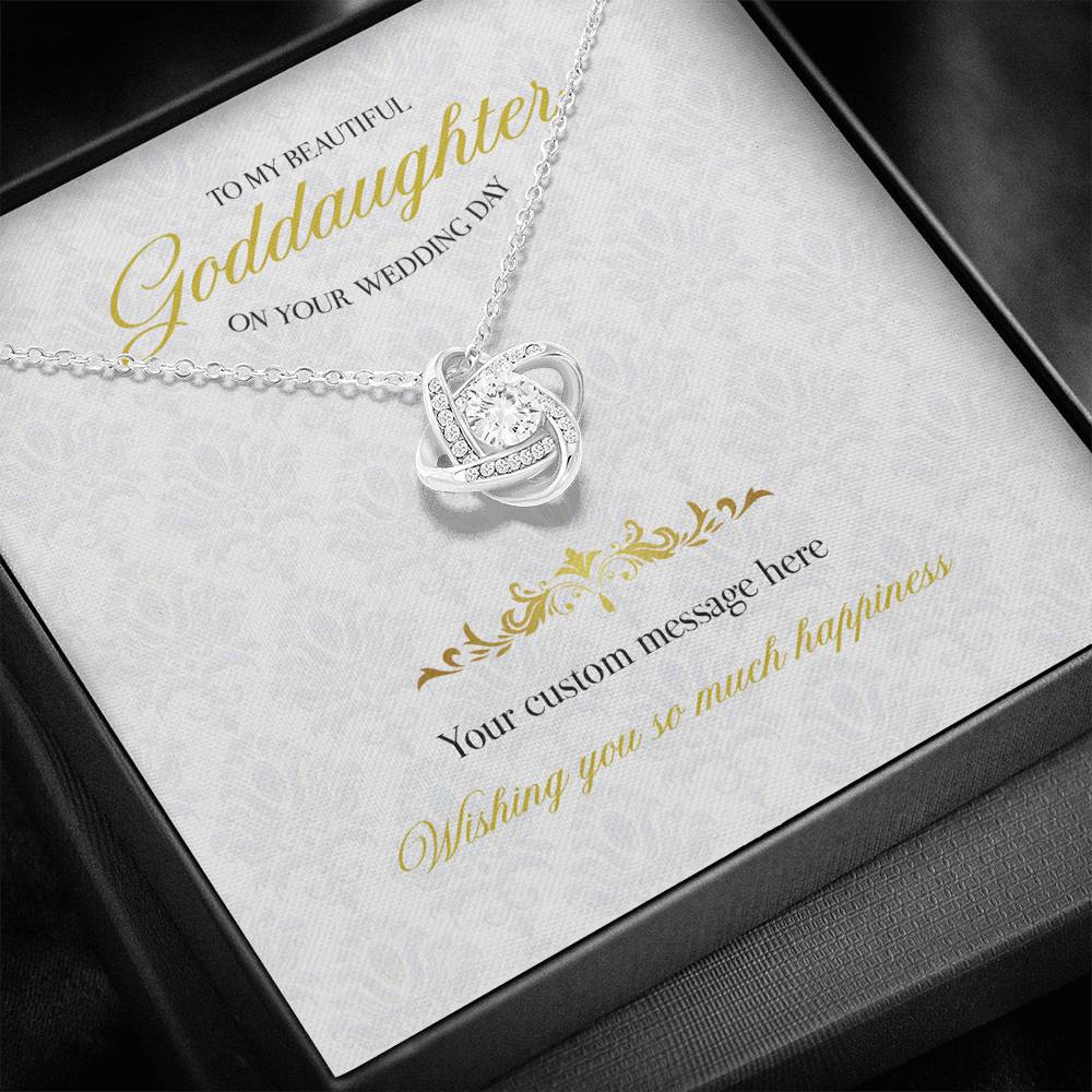 Gift message necklace for Goddaughter