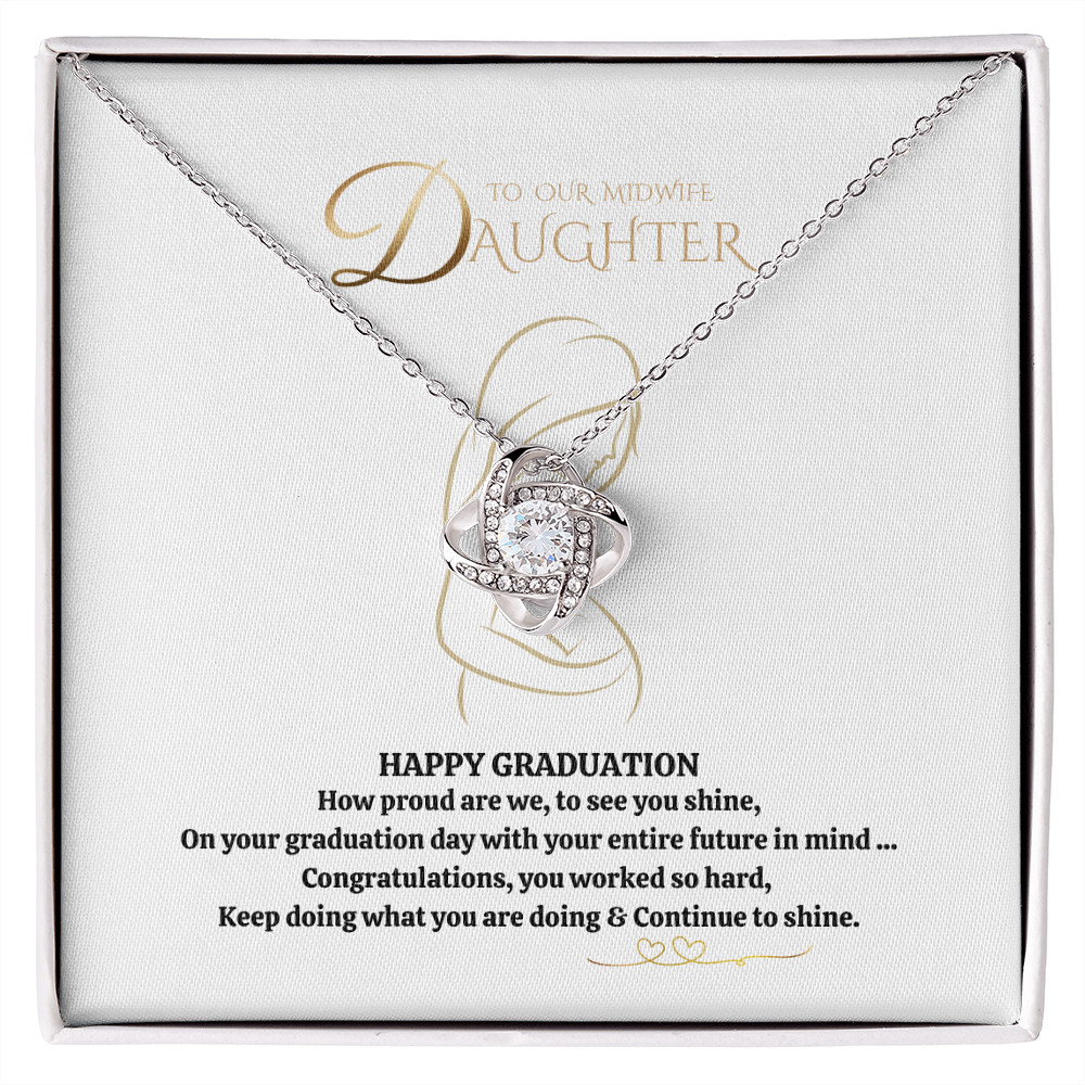 Midwife daughter Graduation Necklace gift