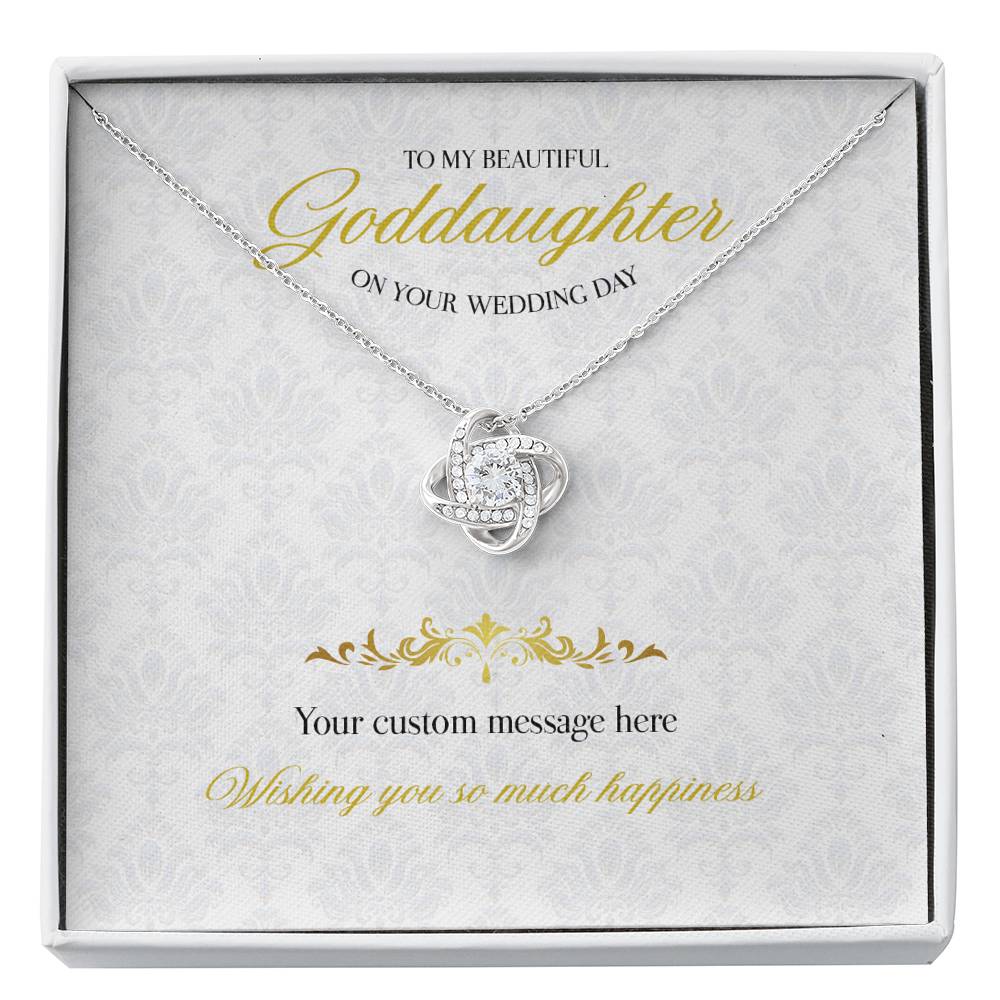 Gift message necklace for Goddaughter