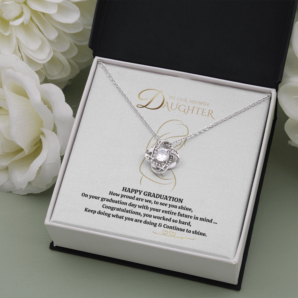 Midwife daughter Graduation Necklace gift