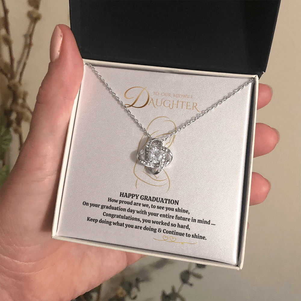 Midwife daughter Graduation Necklace gift