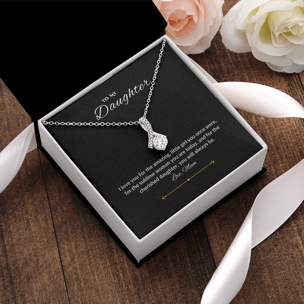 Daughter White Gold necklace from Mum