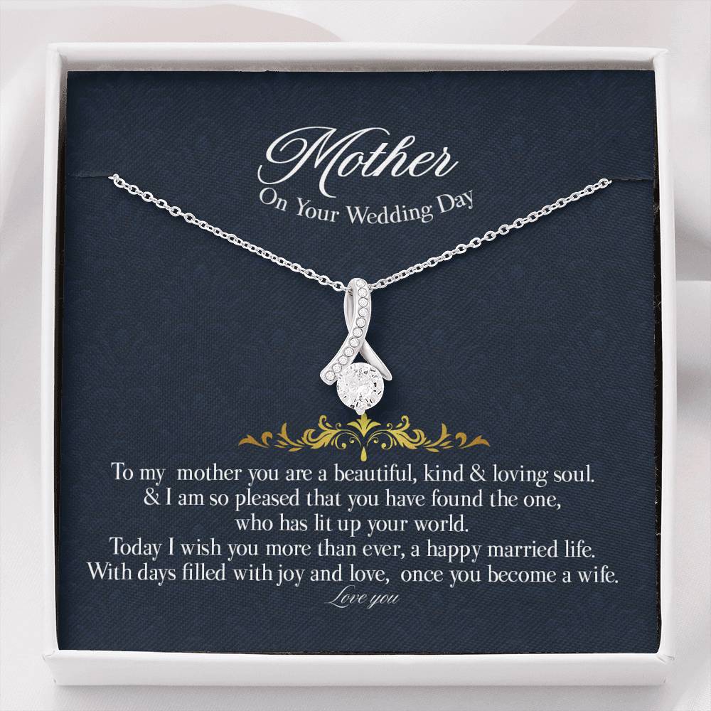 Gift Message pendant for Mother on Wedding day