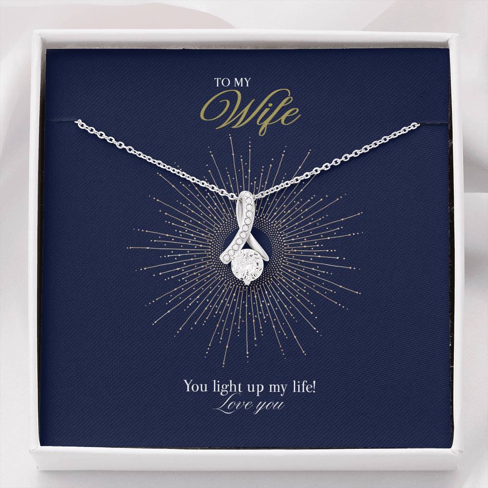 Gift message pendant for my wife