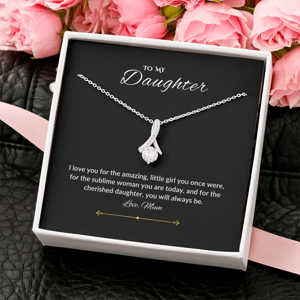 Daughter White Gold necklace from Mum