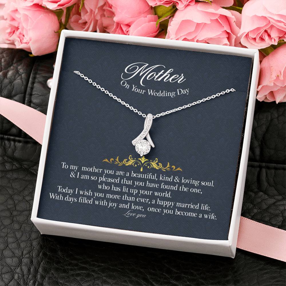 Gift Message pendant for Mother on Wedding day