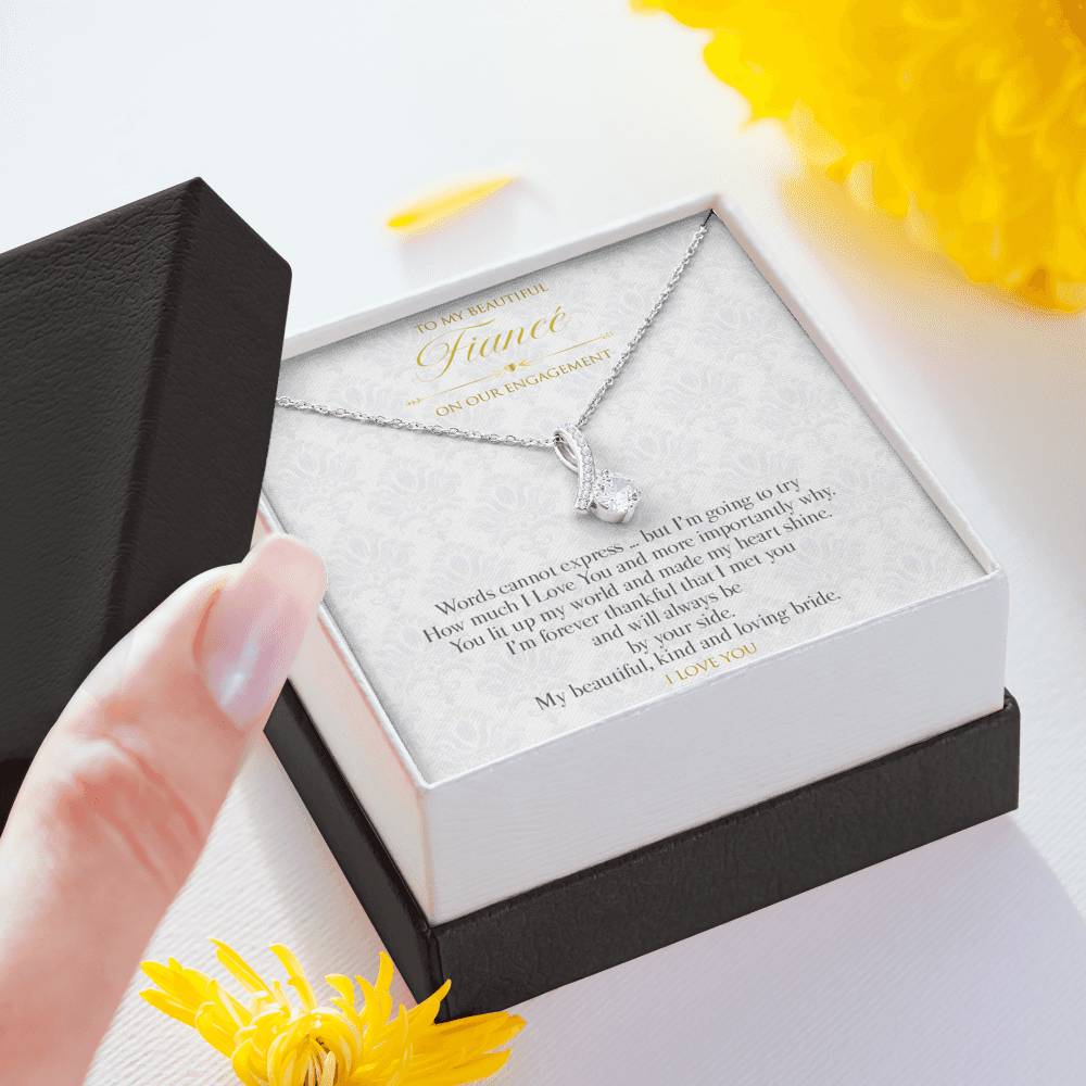 Gift message pendant to Fiance