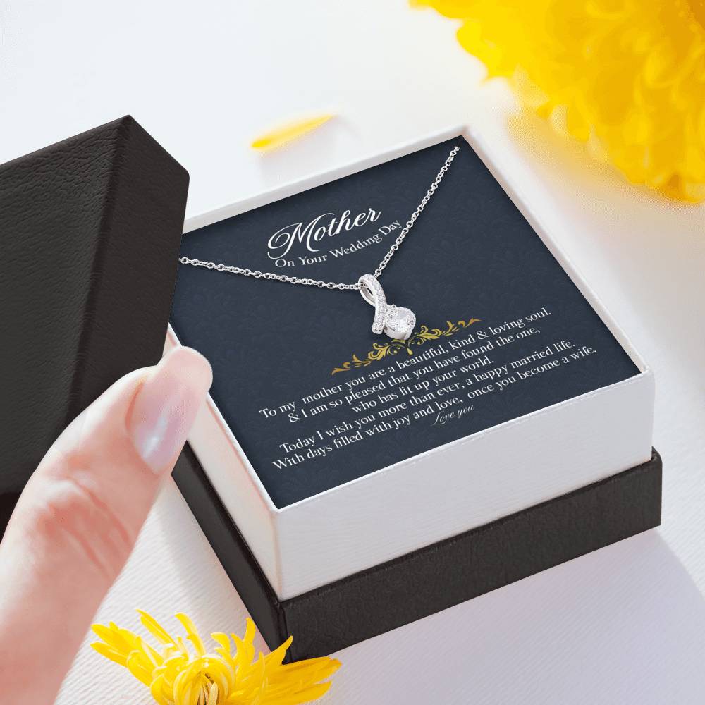 Gift Message pendant for Mother on Wedding day