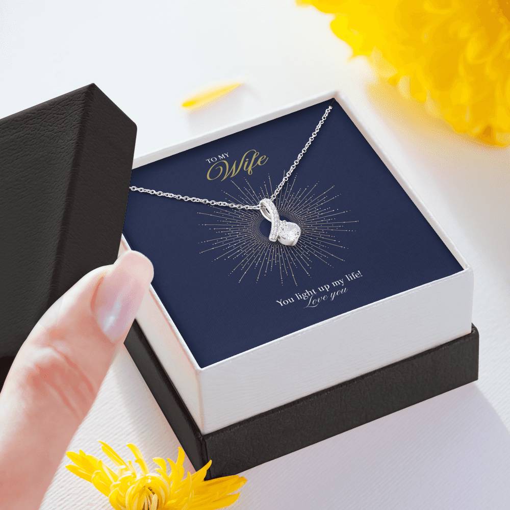 Gift message pendant for my wife