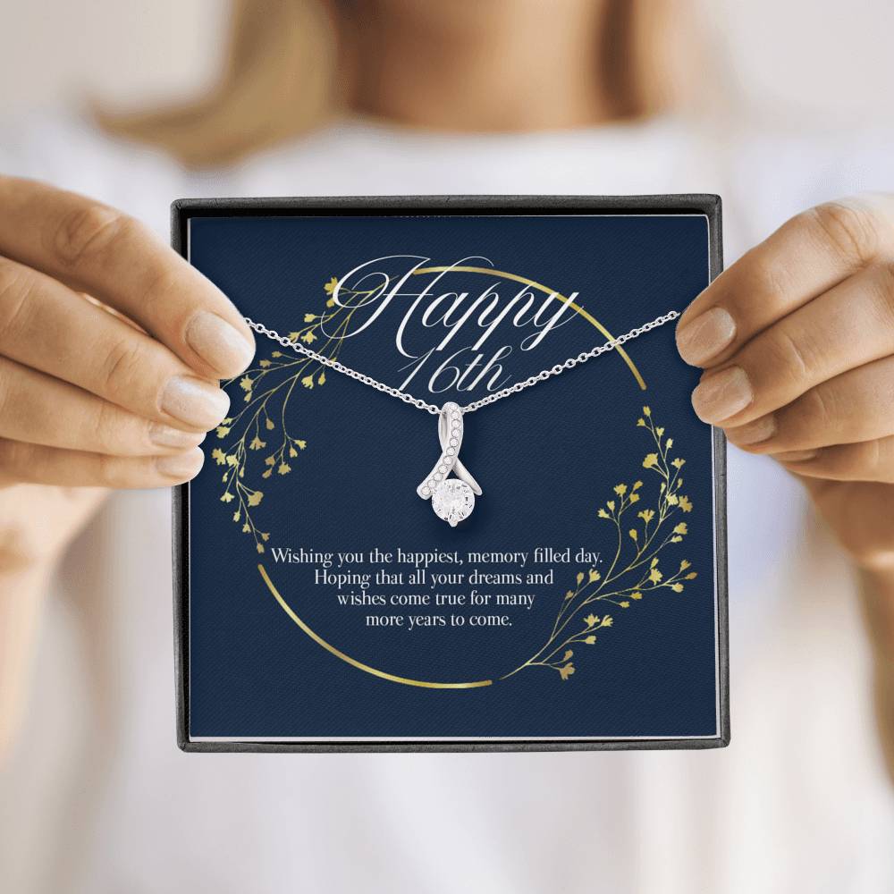 Gift message pendant for 16th Birthday