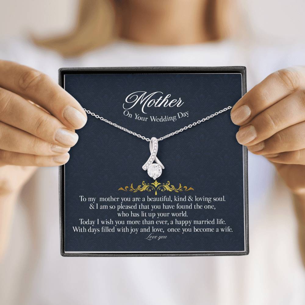 Gift Message pendant for Mother on Wedding day
