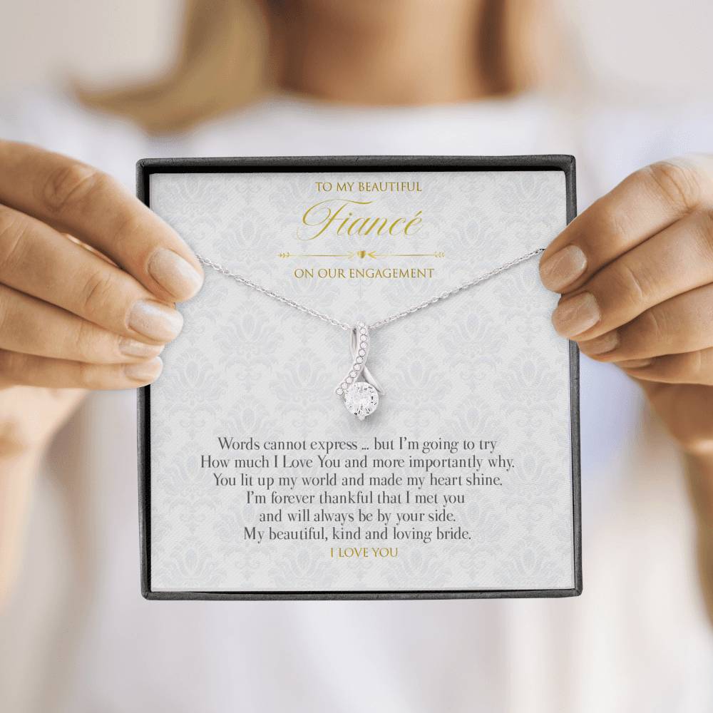 Gift Message pendant to Fiancé